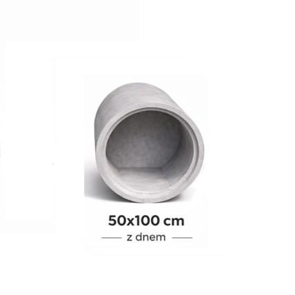 Krąg betonowy 50x100 cm z dnem