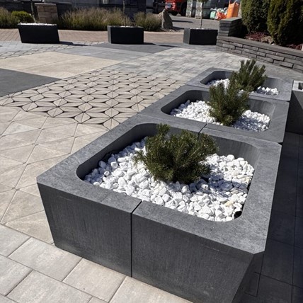 Pater Ławka betonowa 100x40x48,50 cm