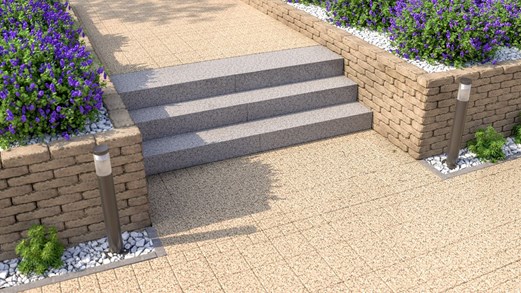 Stopnie schodowe Monoblock śrutowane