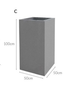 Jadar Donica ogrodowa Gama Grande C 50x50x100 cm