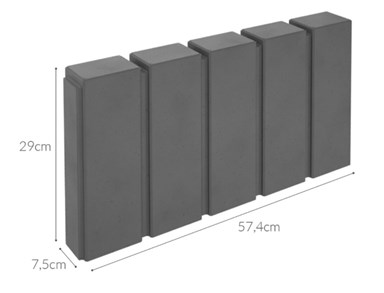 Jadar Obrzeże Palisadowe 7,5x57,4x29